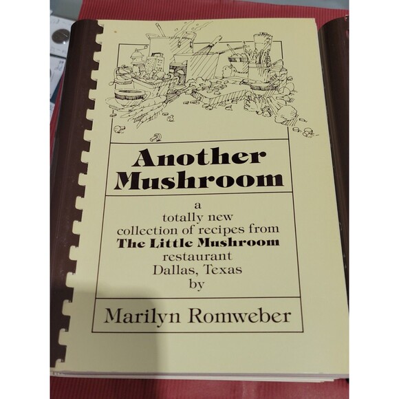Under the Mushroom Marilyn Romweber 1982 Restaurant Dallas Texas Spiral cookbook - Picture 12 of 12